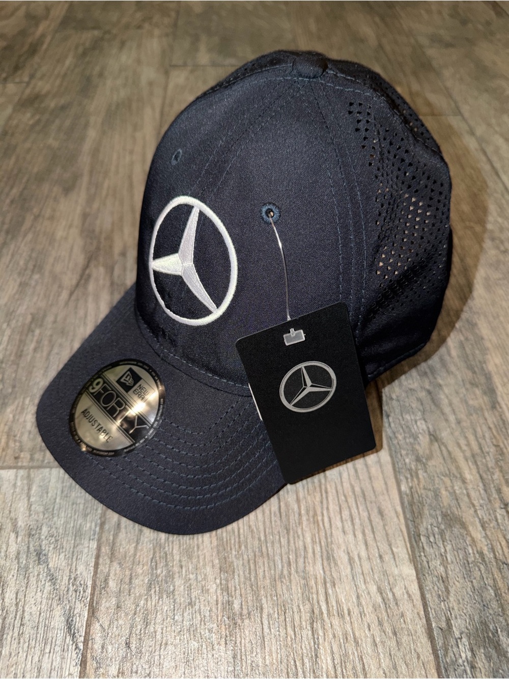 Mercedes-Benz New Era 9FORTY Perforated Performance Navy Hat NWT